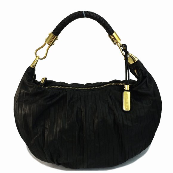 Michael Kors Skorpios Crescent Pleated Shoulder Bag - Picture 1 of 11